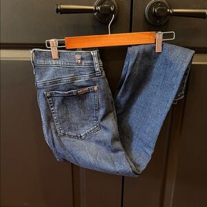 7 for All Mankind high waist stretch Women's Blue Jeans - NExt day ship